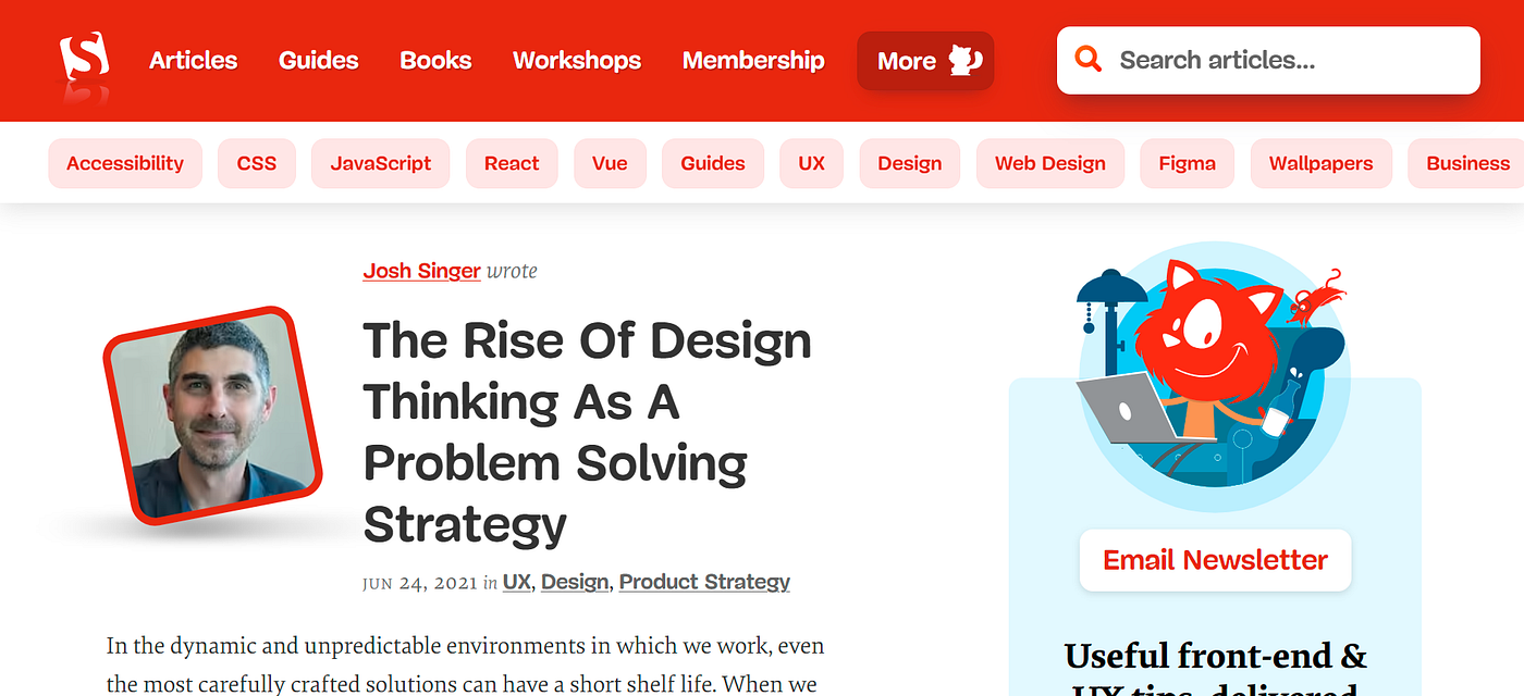 In general, Smashing Magazine is one of the early-bird websites on coding knowledge.