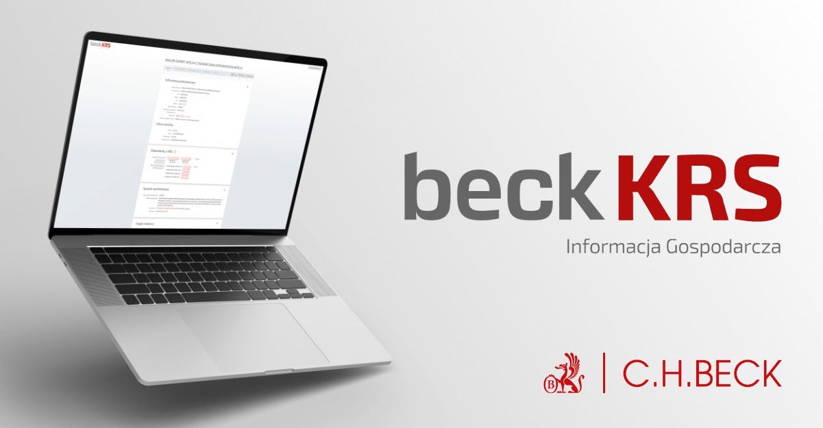 New Beck KRS: a story about the future of Polish legal tech | by  Transparent Data | Blog Transparent Data ENG | Medium