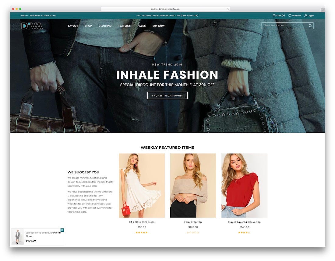 top apparel websites