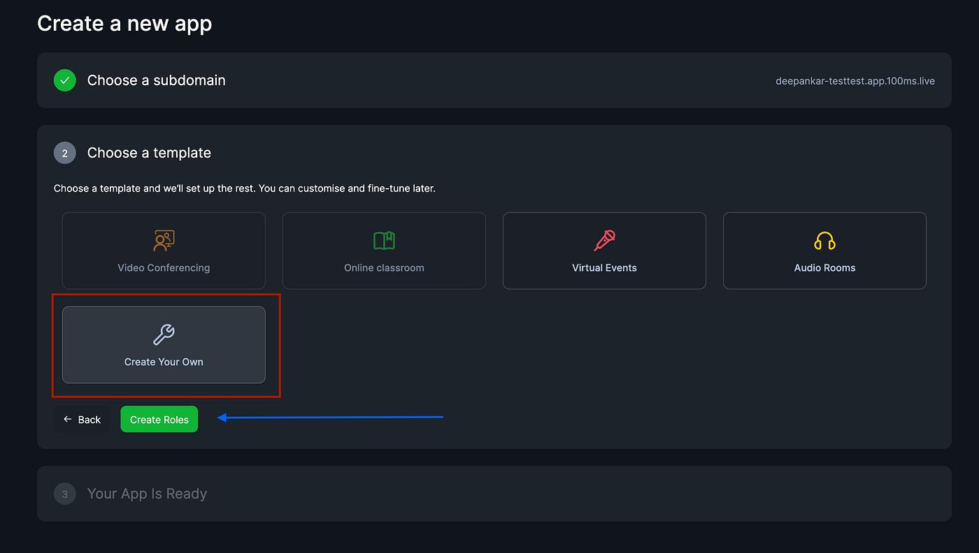 Creating Roles for Clubhouse Clone