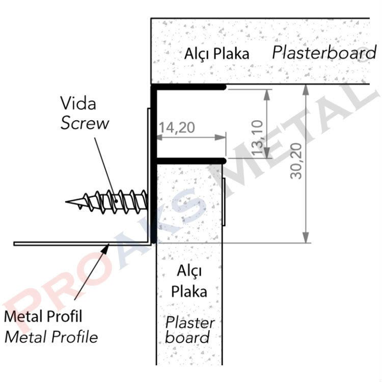 Drywall Profile Detail Fuga Suspended Ceiling Profiles By Proaks Metal Medium