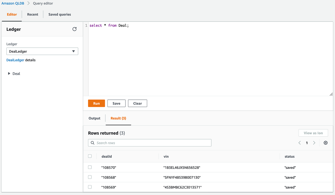 AWS Quantum Ledger Database (QLDB) With Node.js and Ionic by Mithun