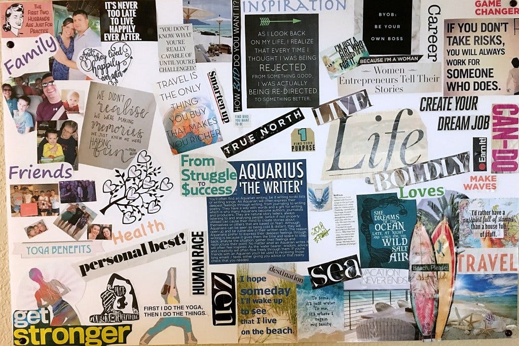 Create Your Own Vision Board A Great Way To Unleash Your Creativity By Fahri Karakas Journal Of Curiosity Imagination And Inspiration Medium