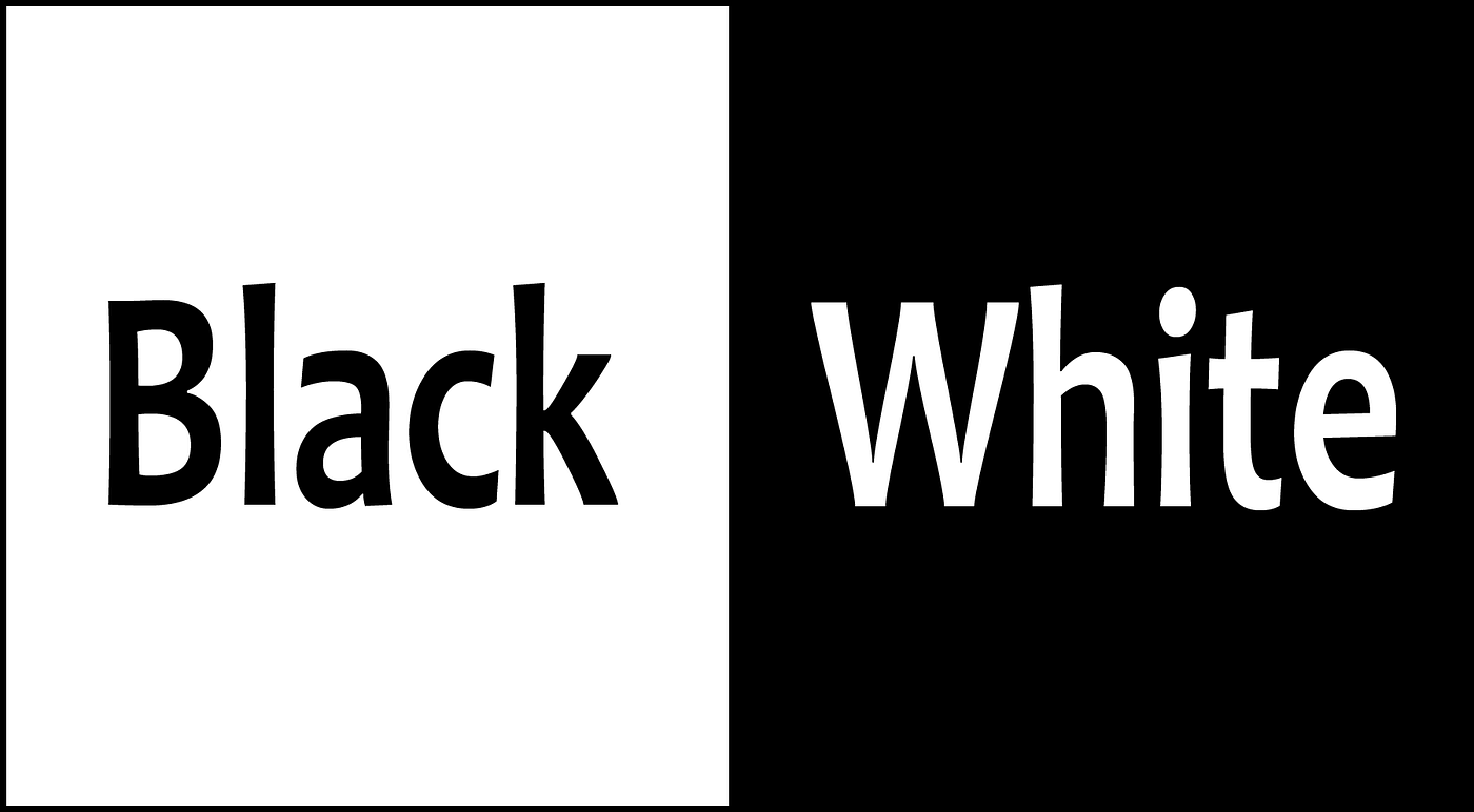 Word Connections: Black & White. The words “black” and “white ...
