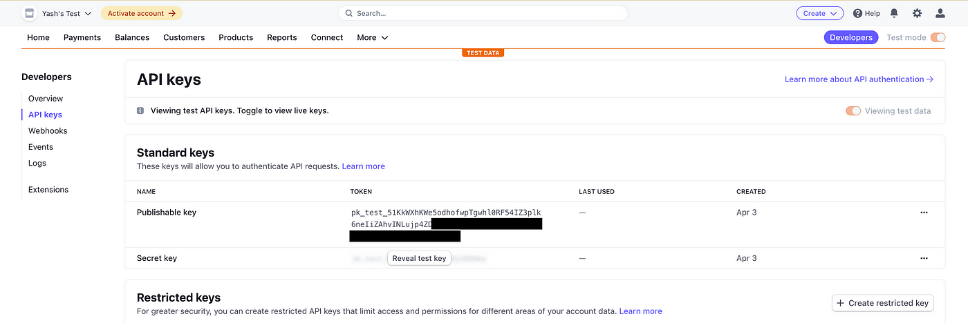 Stripe Create Token From Card Id