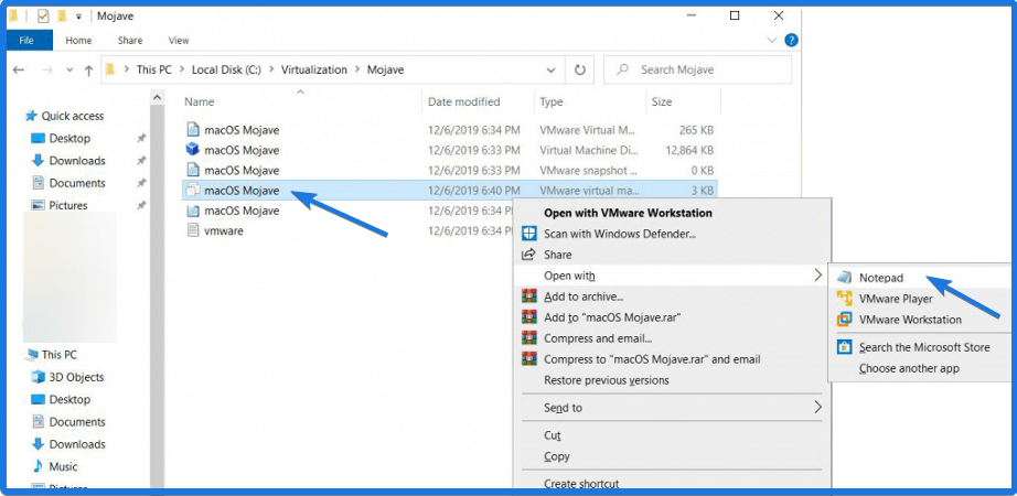 VMware Configuration VMX File