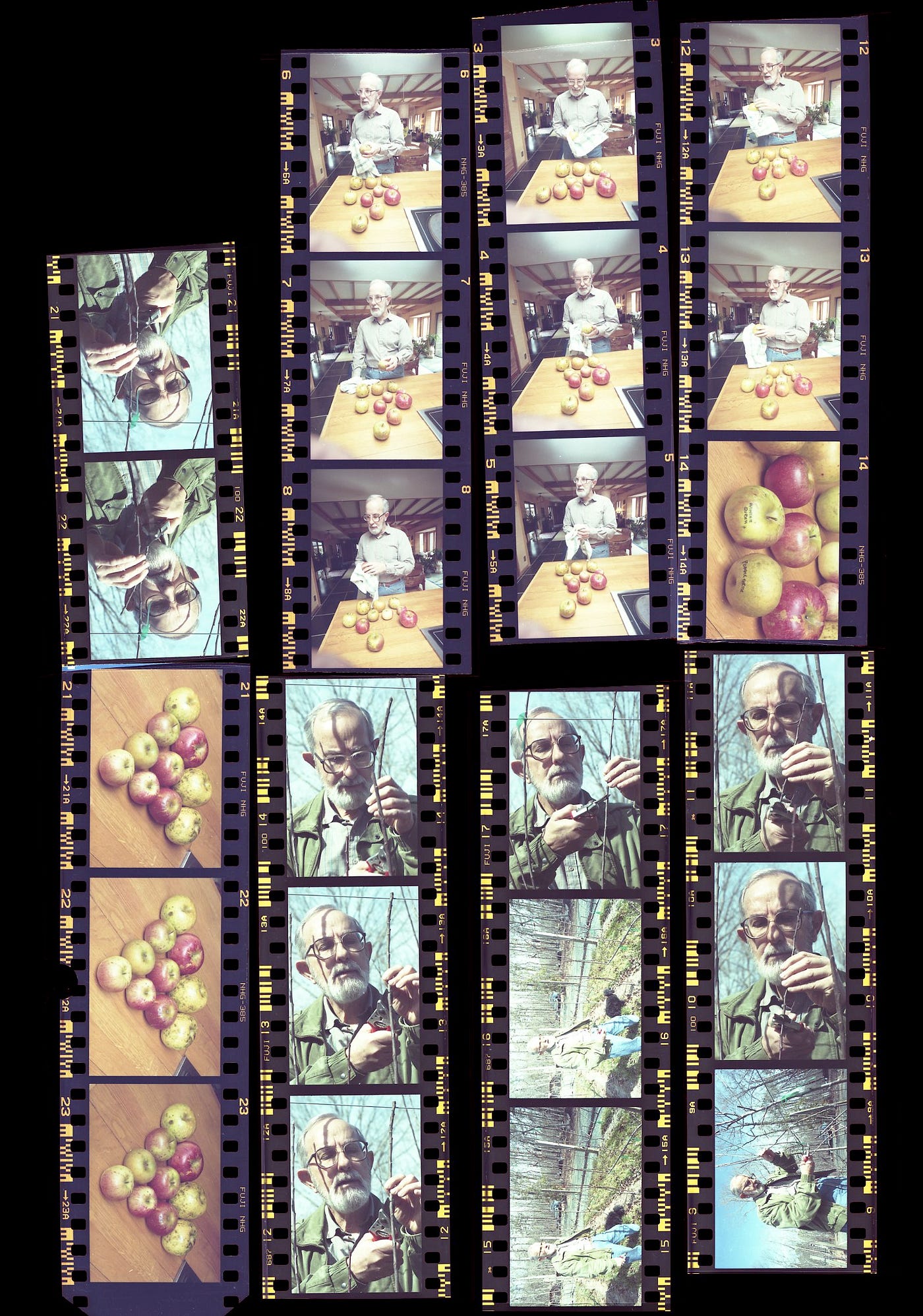 A film reel of Calhoun at work.