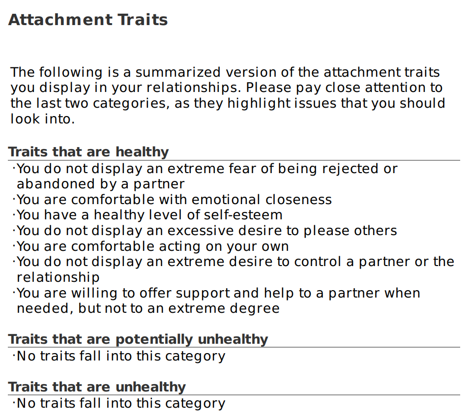 Test style relationship attachment Attachment Styles