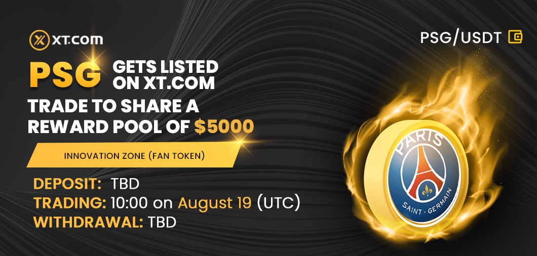 XT.COM Announcement on Launching PSG (Paris SaintGermain Fan Token
