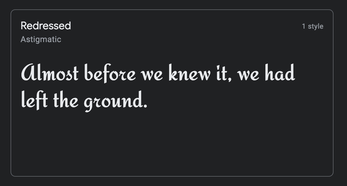 Getting Fancy with the Fonts. In preparation for a JavaScript project ...