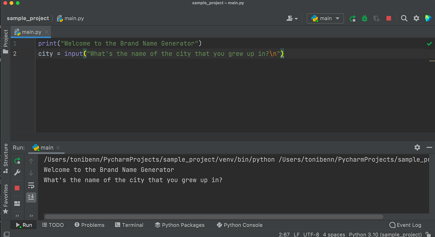 Python 🐍 Project for Beginners. Practice using basic Python programming ...