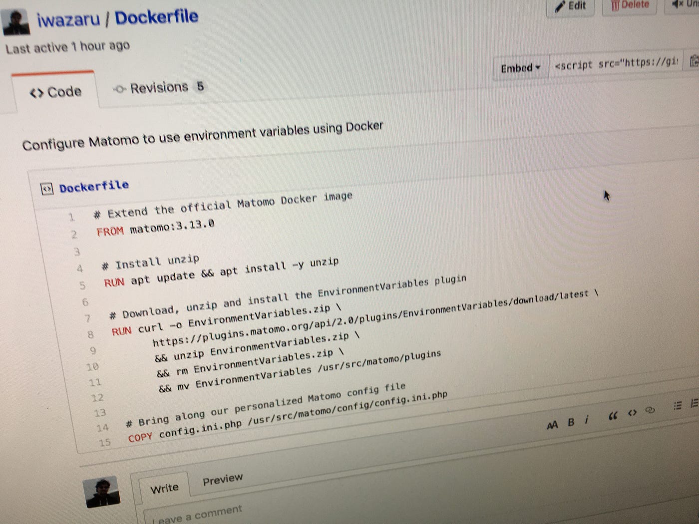 How to run Matomo in a Docker container while passing database credentials  as environment variables | by Clément Latzarus | Medium