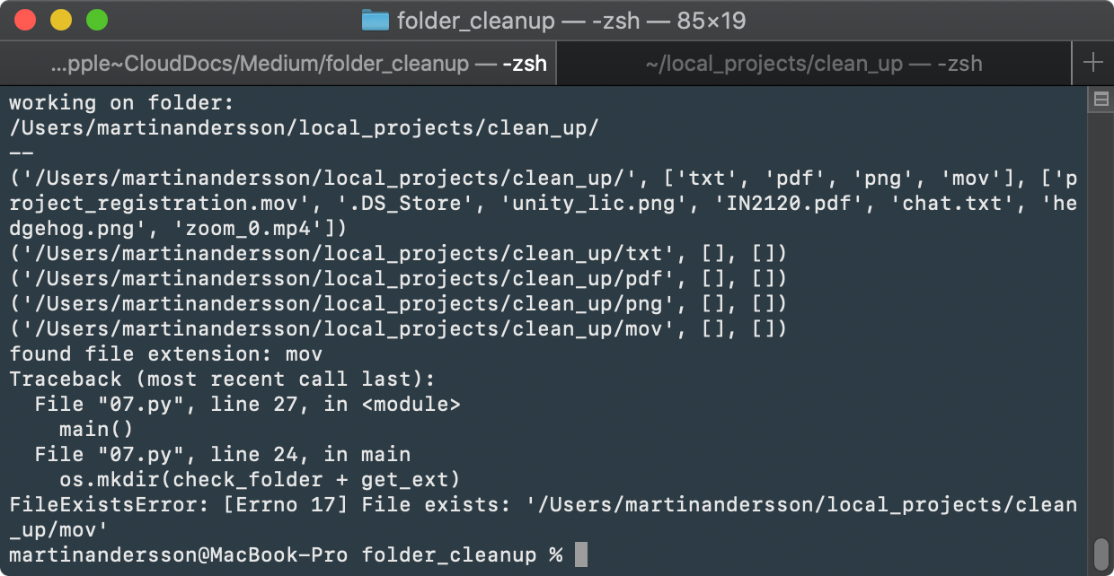 An Unfiltered Journey Writing a Cleanup Program in Python | by Martin  Andersson Aaberge | Level Up Coding