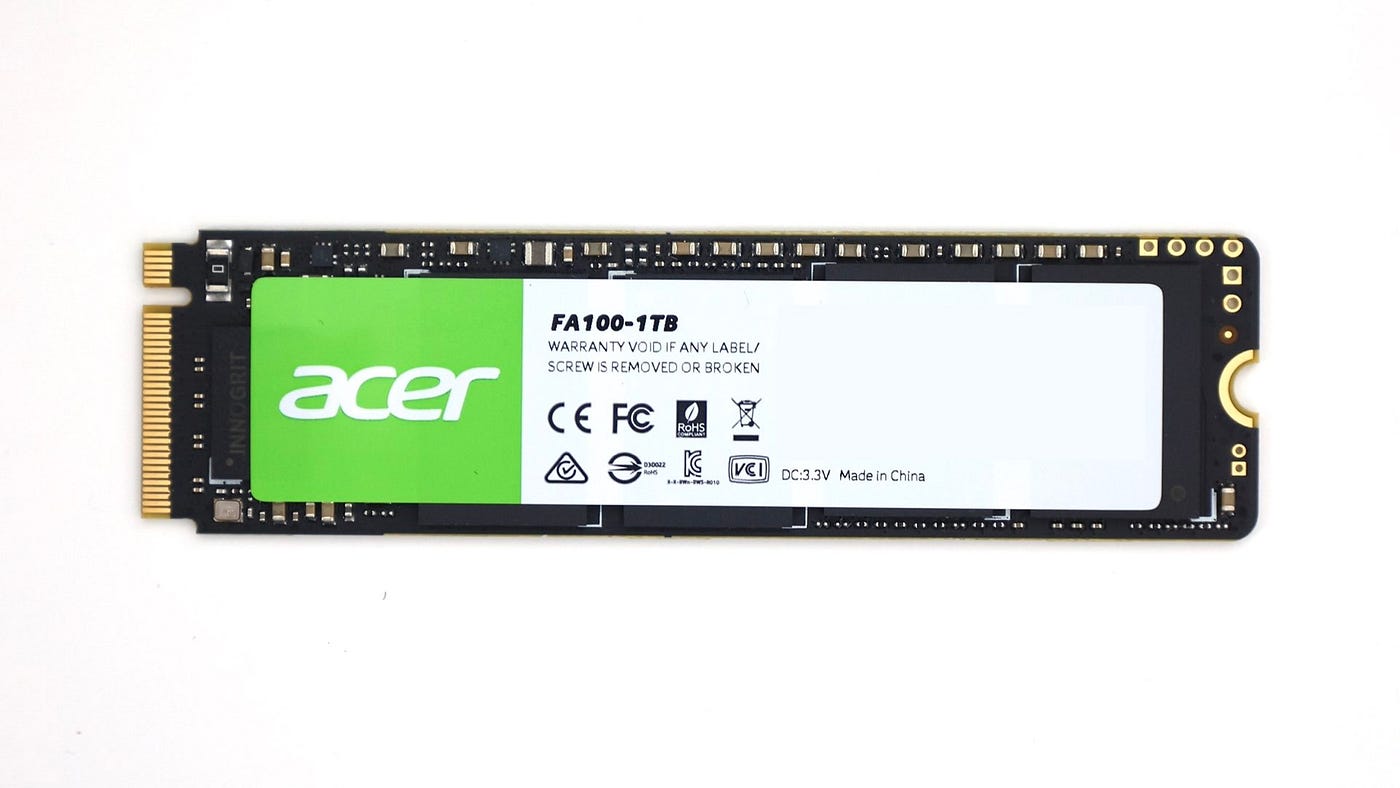 Acer FA100搭配SilverStone MS12　組裝一顆外接USB 20Gbps的S