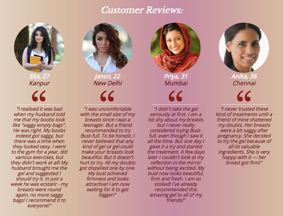 Bust Full Cream/Gel — Buyers Guide by Rema Chopra Medium