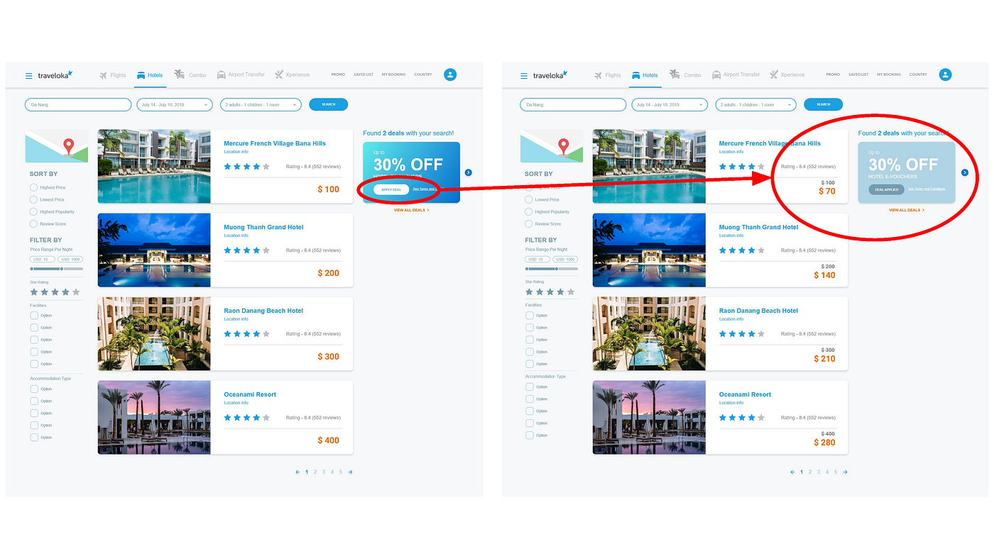 Traveloka Website UI Redesign. Original Website… | by Anh (Monica) Can ...