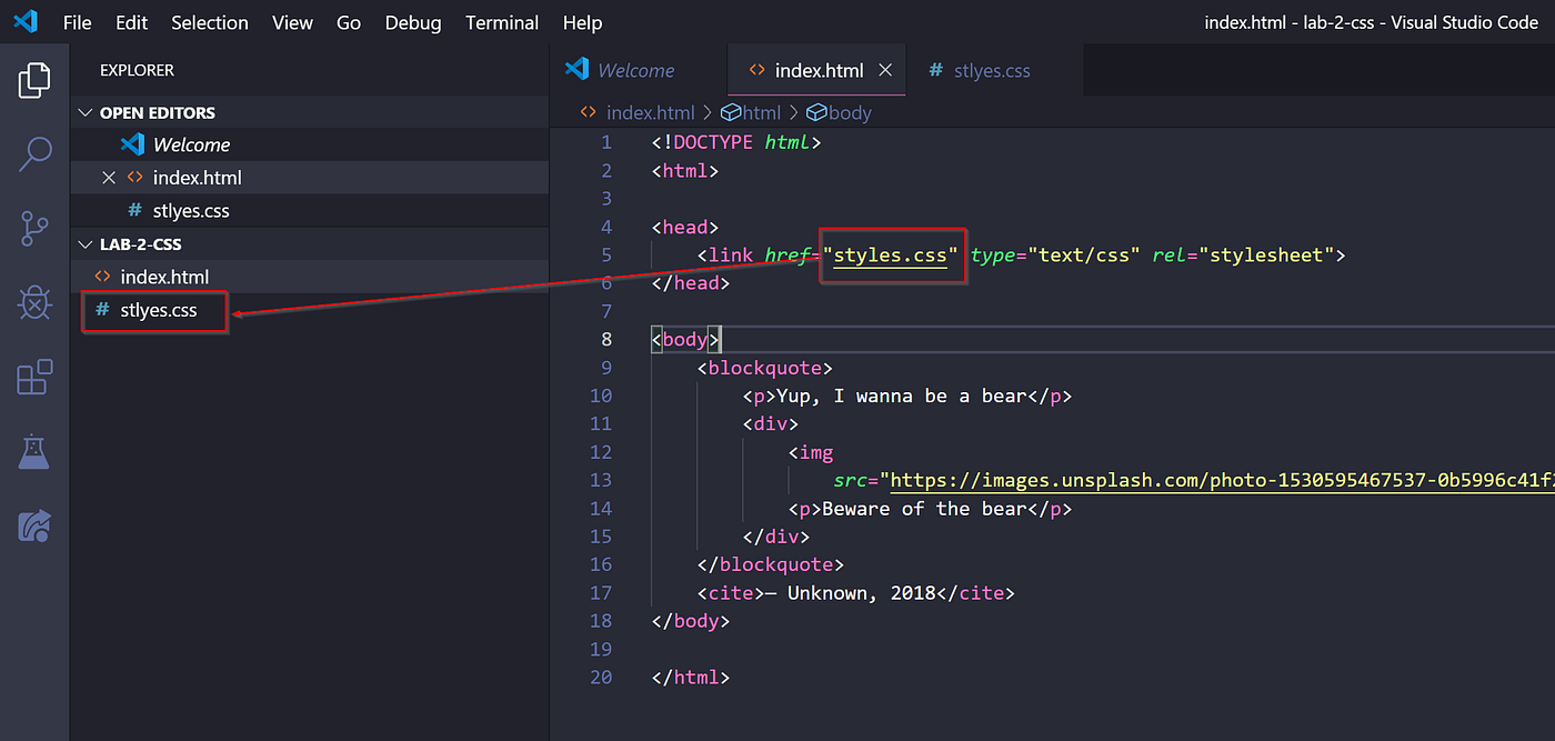 Lab 2. HTML + CSS | by Christian Grewell | applab-fall-2019 | Medium