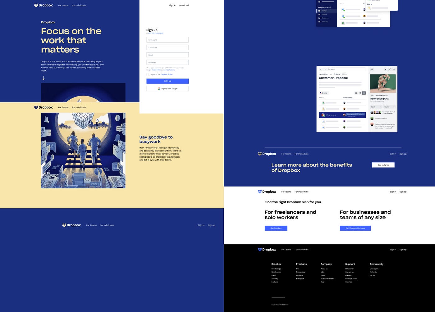 Official website of Dropbox.com