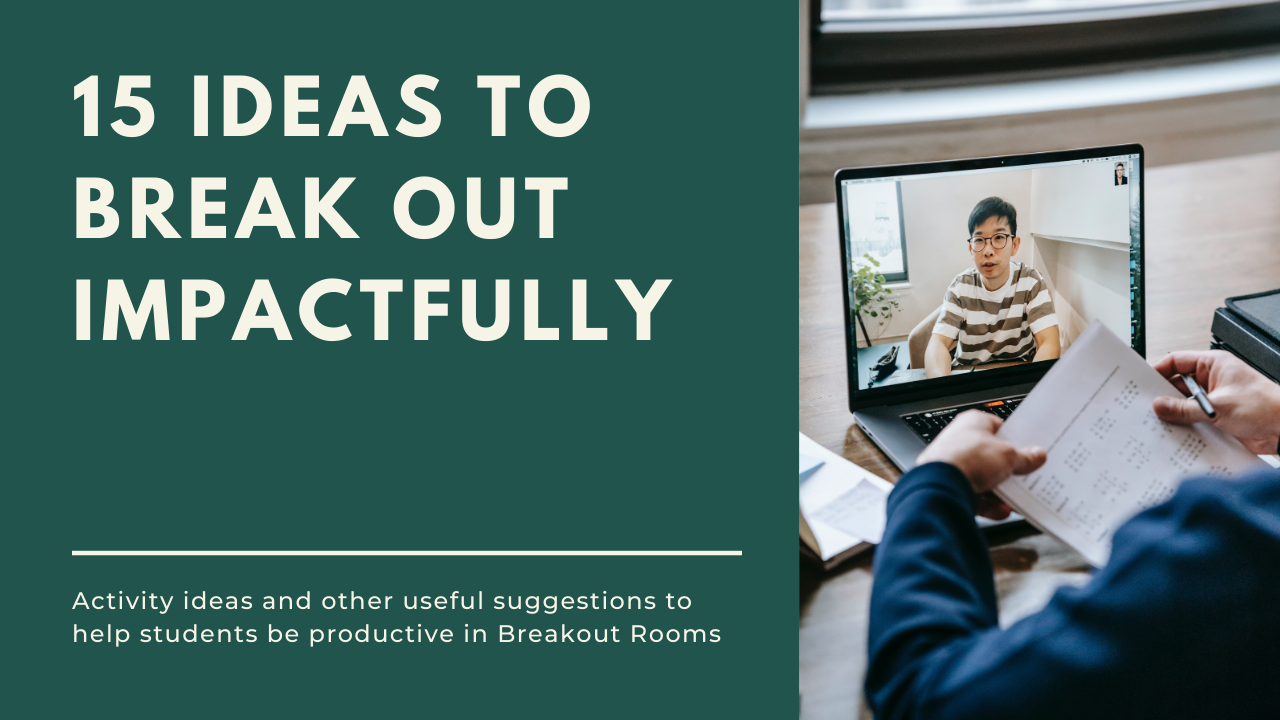 15 Breakout Room Activities | Infographic | by Acadly | Acadly