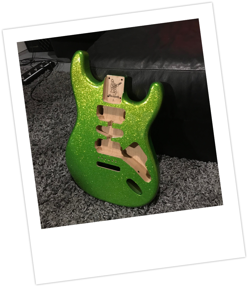 かわいい Warmoth Hsh Body Stratocaster エレキギター Labelians Fr