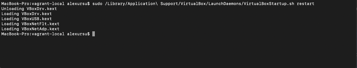 SOLVED] VBoxManage: error: Failed to create the host-only adapter -  Alexandr Ursu - Medium