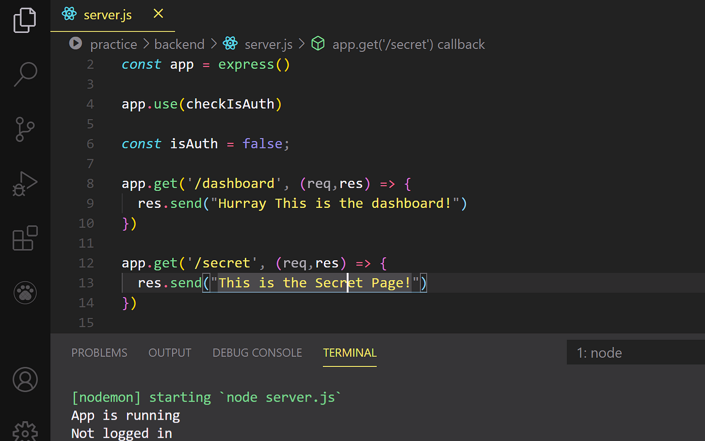 Routes and Middleware in Node.js/Express, Simplified by Benson