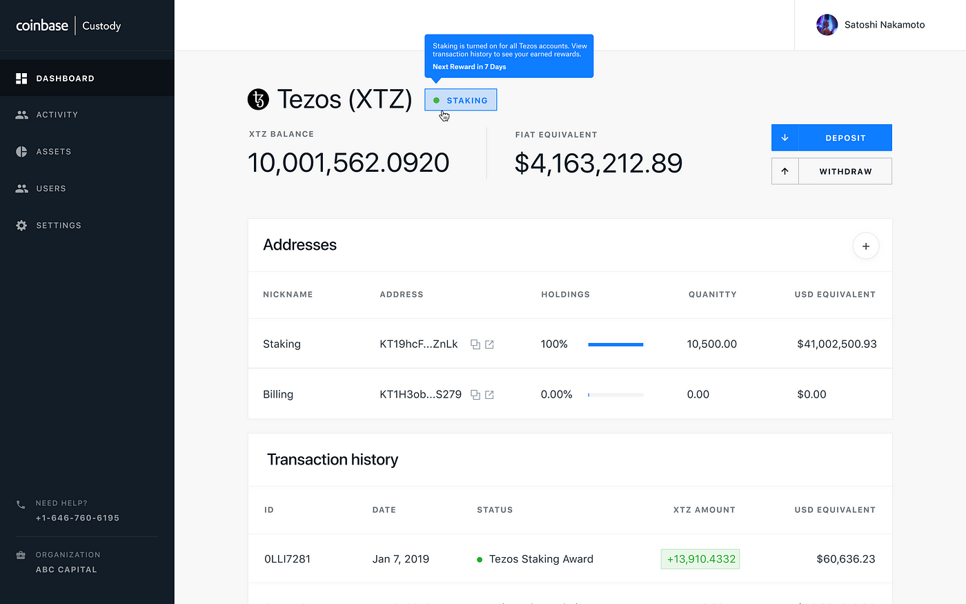 Coinbase Custody launches staking support for Tezos ...
