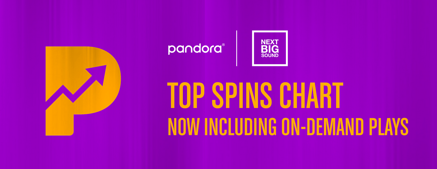 On-Demand Streams Now Count Toward Pandora Top Spins Chart | by Brittany  Holloway | Next Big Sound