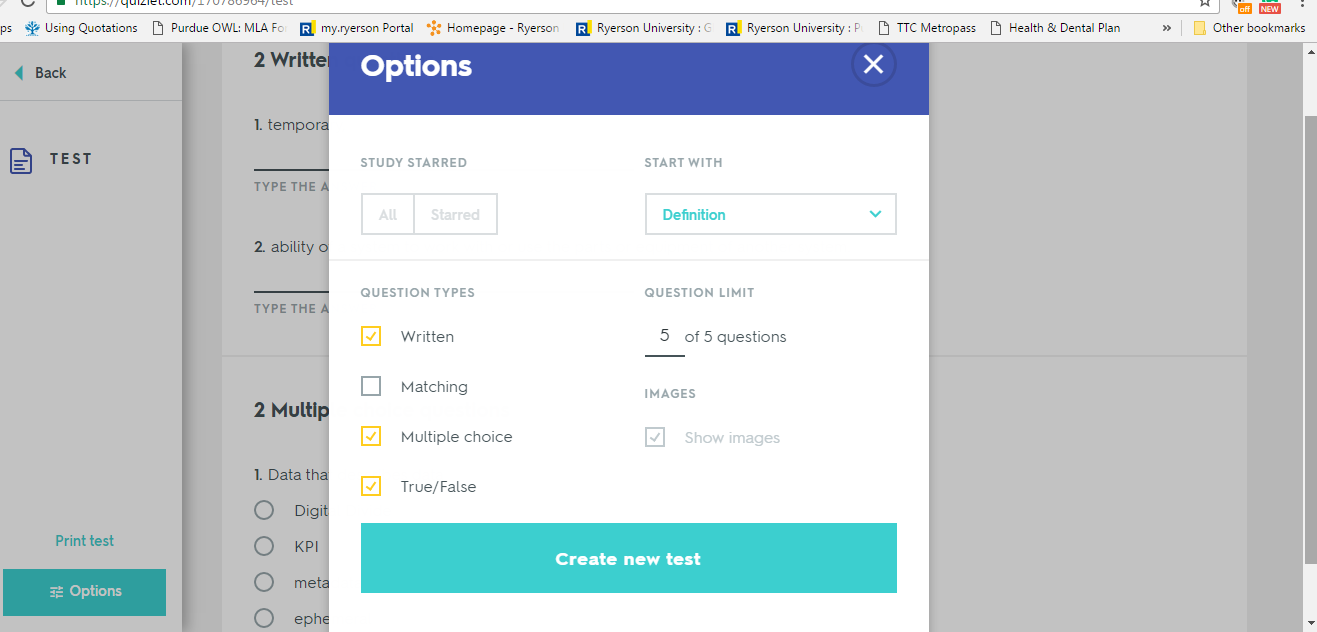 Quizlet — Online Study Tool. module 8 — create by Thushya Rajah Medium