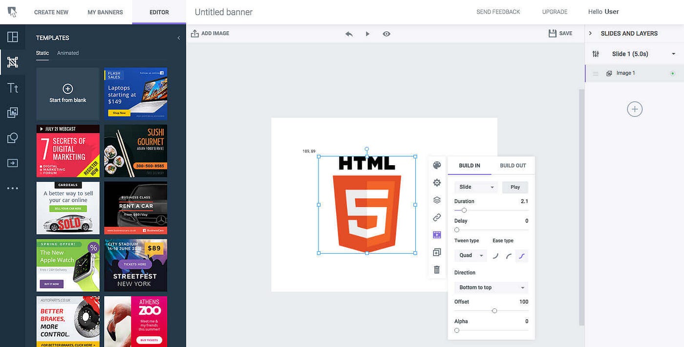 Bannersnack App Review — Create Stunning Visuals And Animations Faster