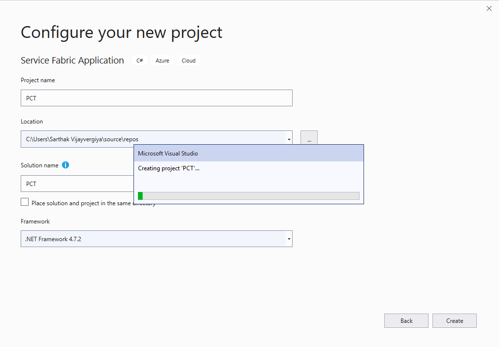 Microservice In Core Using Azure Service Fabric [Visual Studio