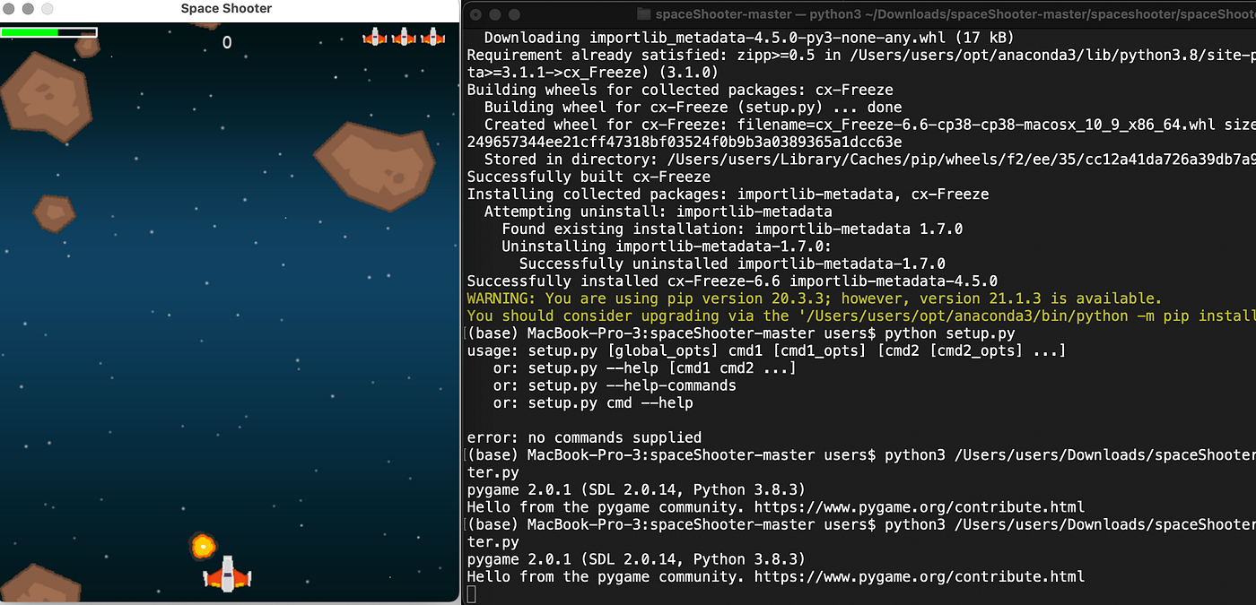 Build a Space Shooter game with Python! | by Manpreet Singh | Medium