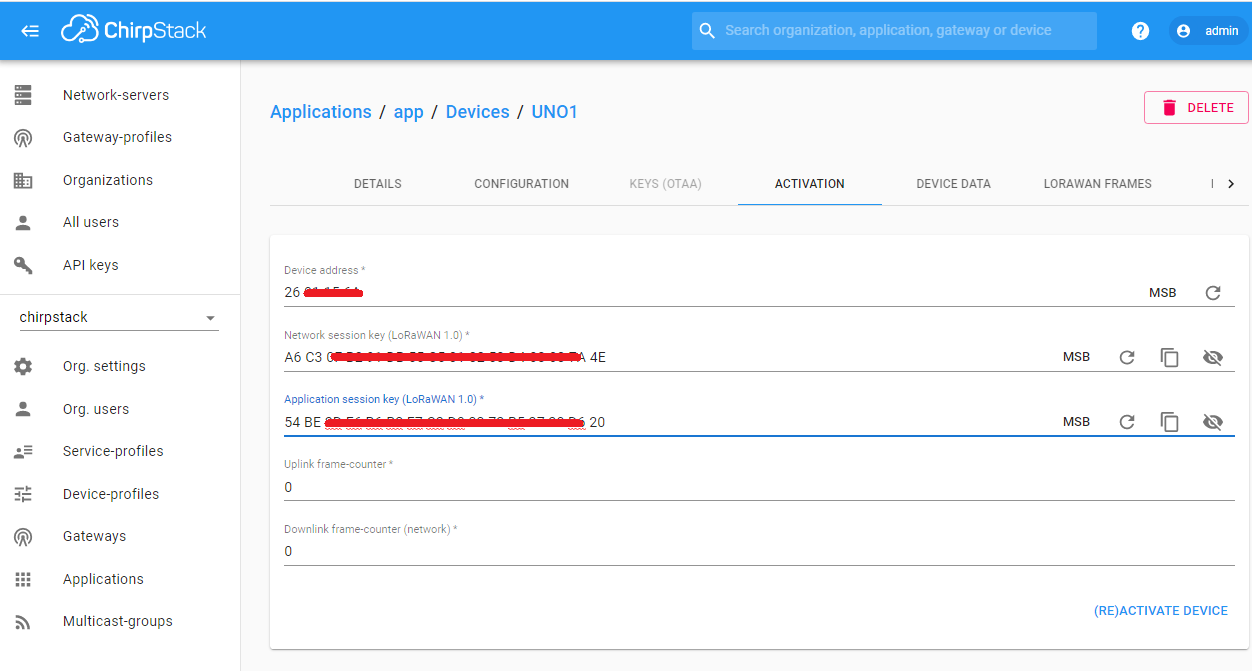 (ร่าง)Quick Start LoRaWAN Network Server ระดับ Entry Level II by