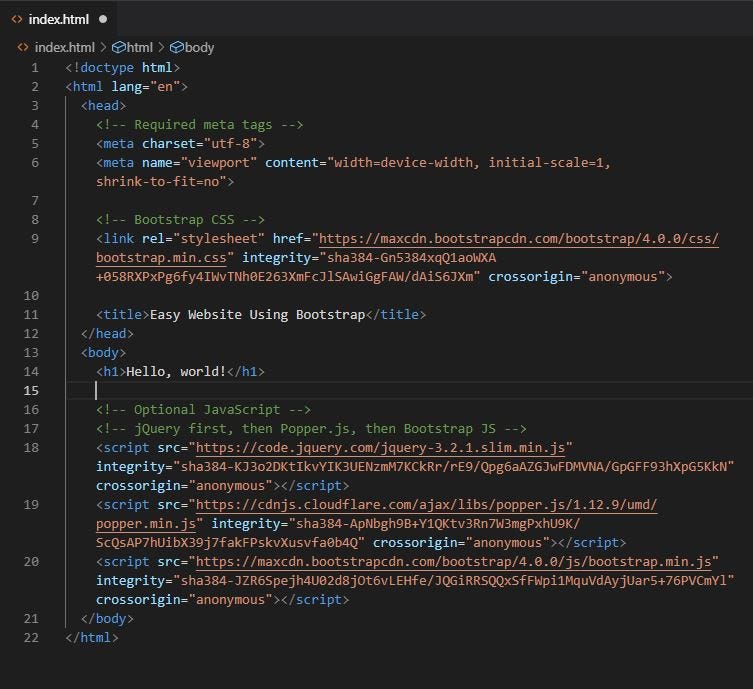 Building Website Using Bootstrap. Simple And Easy | by Kevin karma | Medium