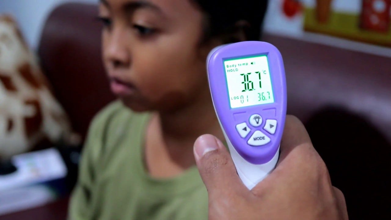 Termometer Tembakan Buat Mengukur Suhu Badan Elektron Hme Itb
