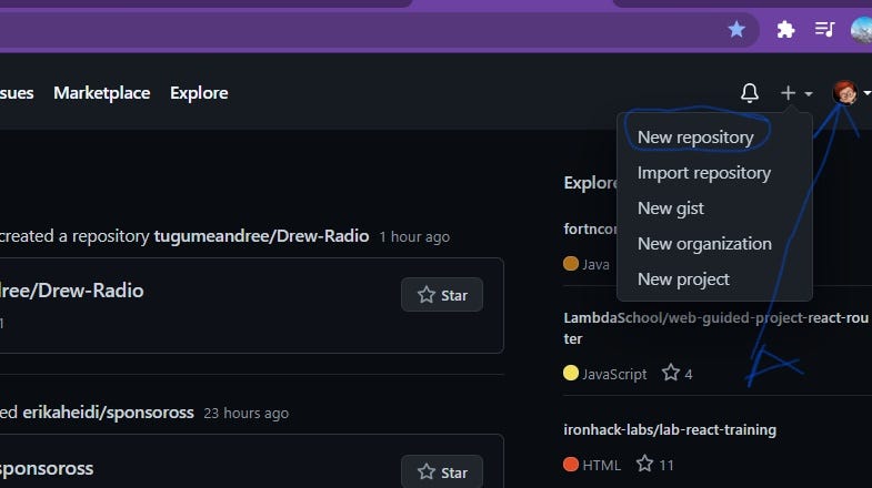 How to create a repository using GitHub and Git | by Diphanahabwe | Medium