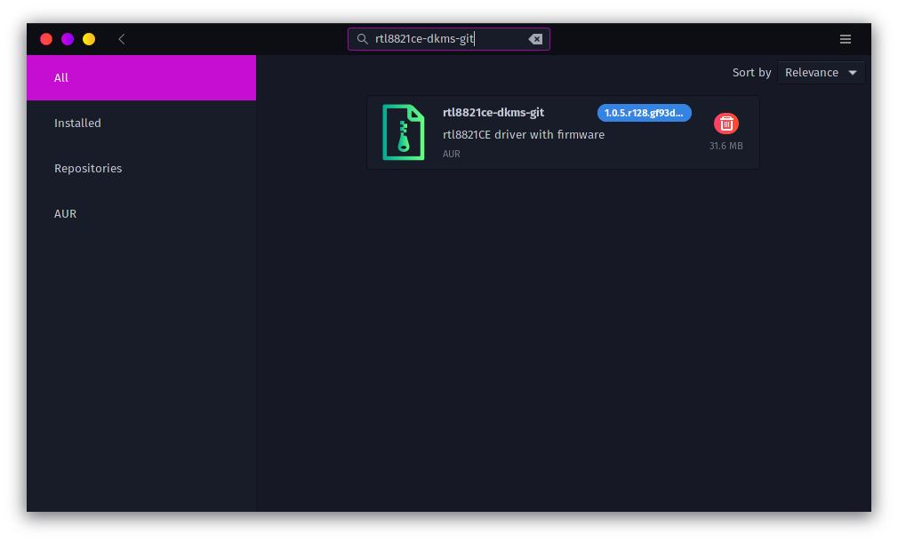 Arch linux with Realtek rtl8821ce kernel freezing when WIFI is