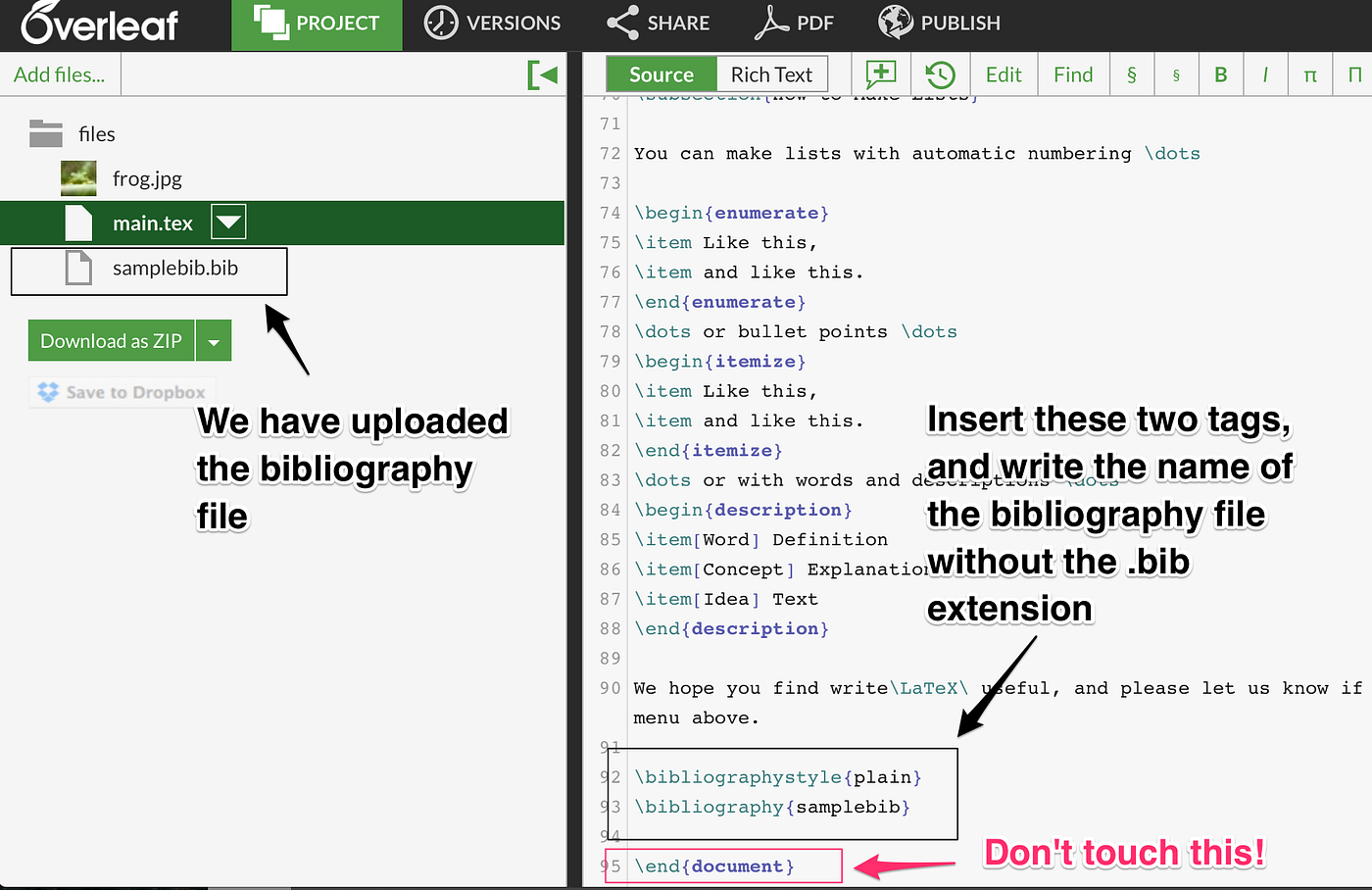 how to cite a thesis in overleaf
