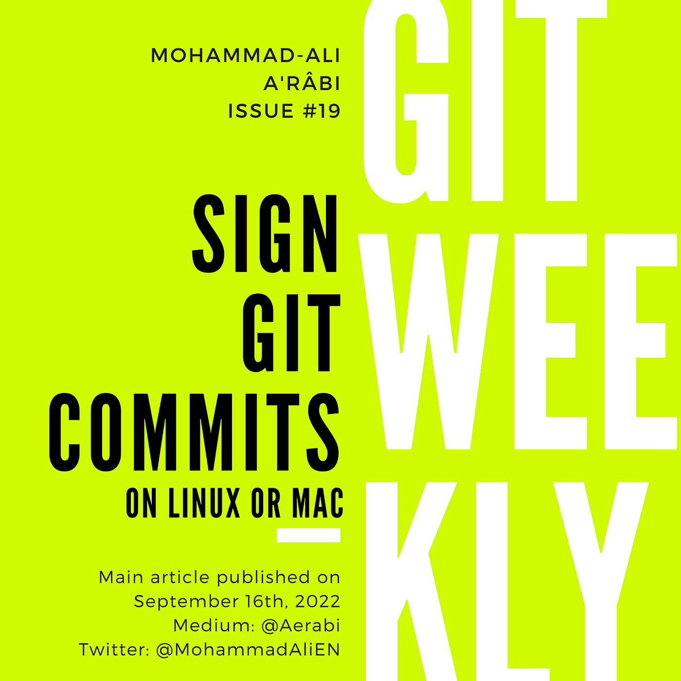 Sign Git Commits. On Linux or Mac, with GitHub | by Mohammad-Ali A'RÂBI |  ITNEXT