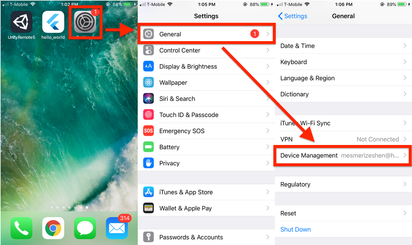 iphone 6s device management
