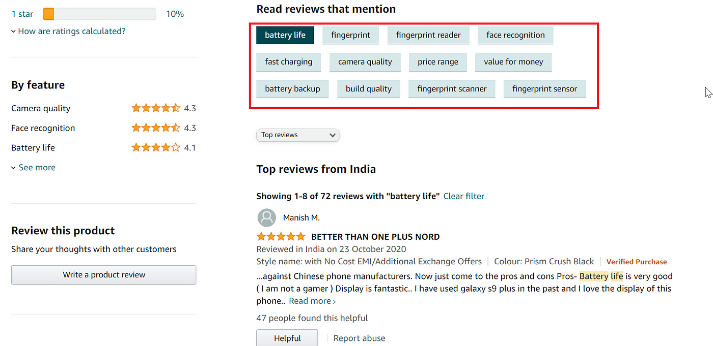 NLP and POS based chunking to generate Amazon style Key phrases from  Reviews | by Divya Choudhary | Towards Data Science
