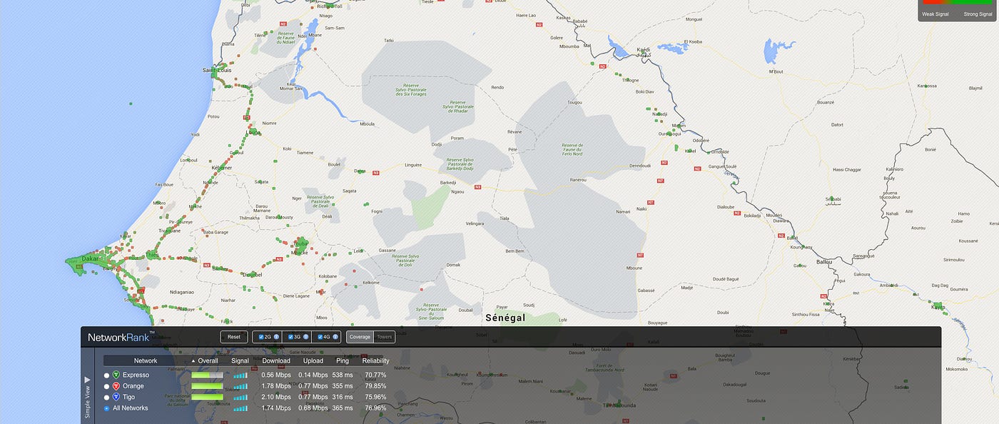 Êtes-vous bien couvert en 2G, 3G & 4G | by Mamadou Diagne | Medium