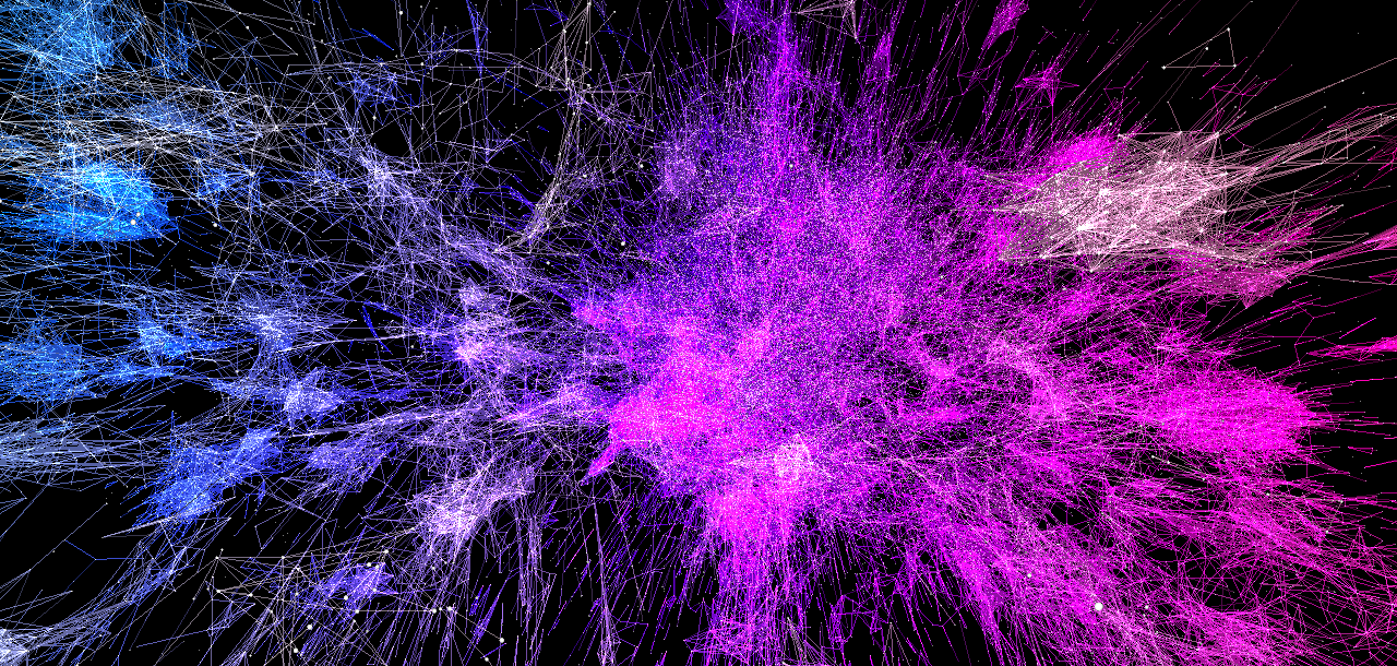 Software Galaxies Visualization of Glove Embeddings