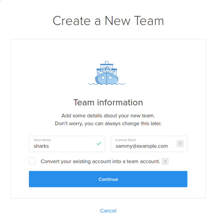 DigitalOcean stepbystep Signup for Team/Business Owners by