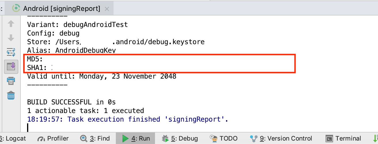 Android: How to get MD5 from debug.keystore file? | by anoop m | Medium