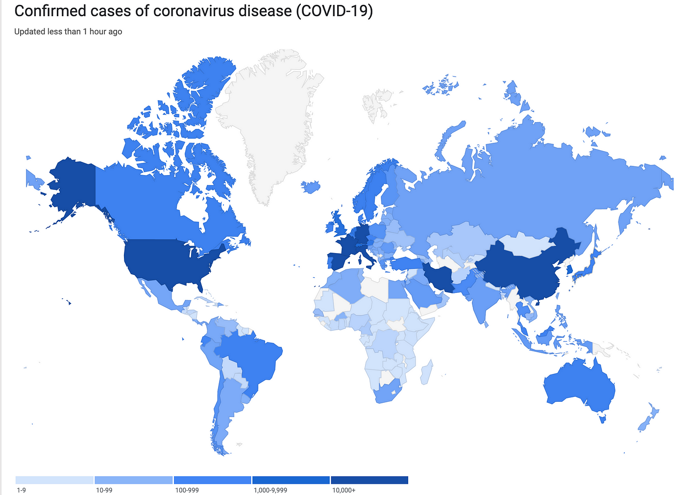 コロナウィルスの情報マップ 下記の世界地図はコロナウィルス感染拡大の現状を示す 中国は当然のこと 米国やヨー By ホロタス株式会社 ホロタス Holotas Medium