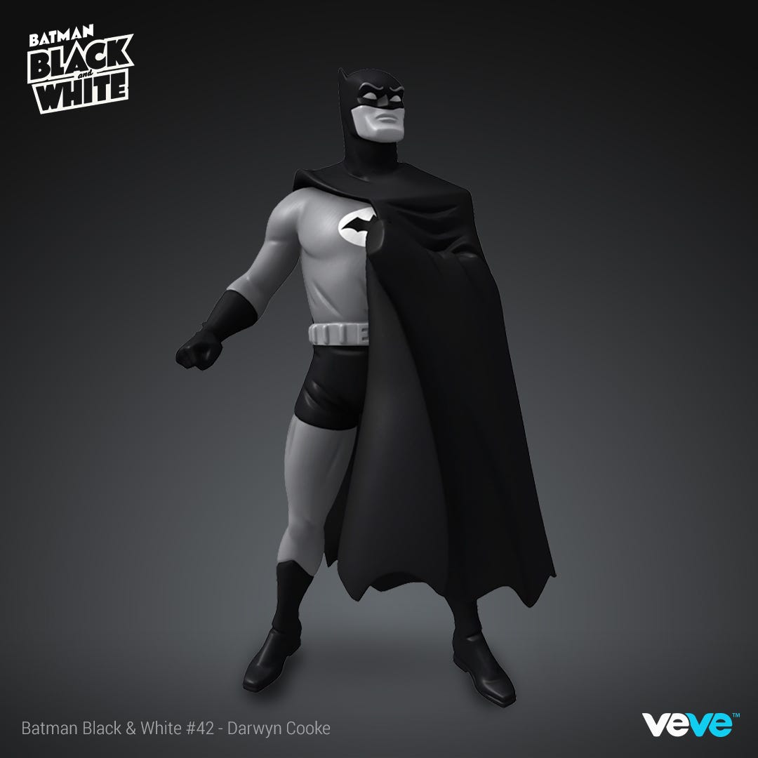 DC Comics: Batman Black and White— Series 4 5 DC Batman Black and White Digital NFT Non-fungible token Collectible