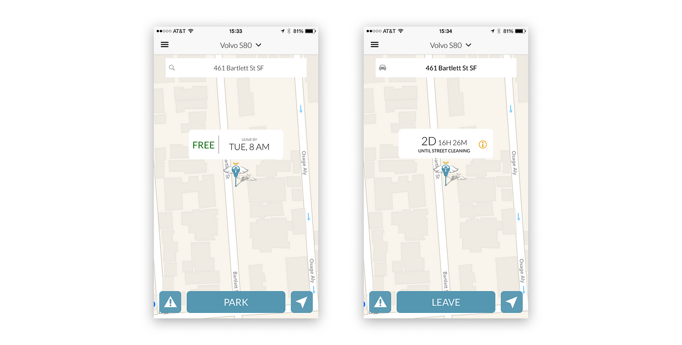 Sf Street Cleaning Map Designing Towards Live Parking Map — A Ux Case Study | By Florent Lenormand  | Ux Collective