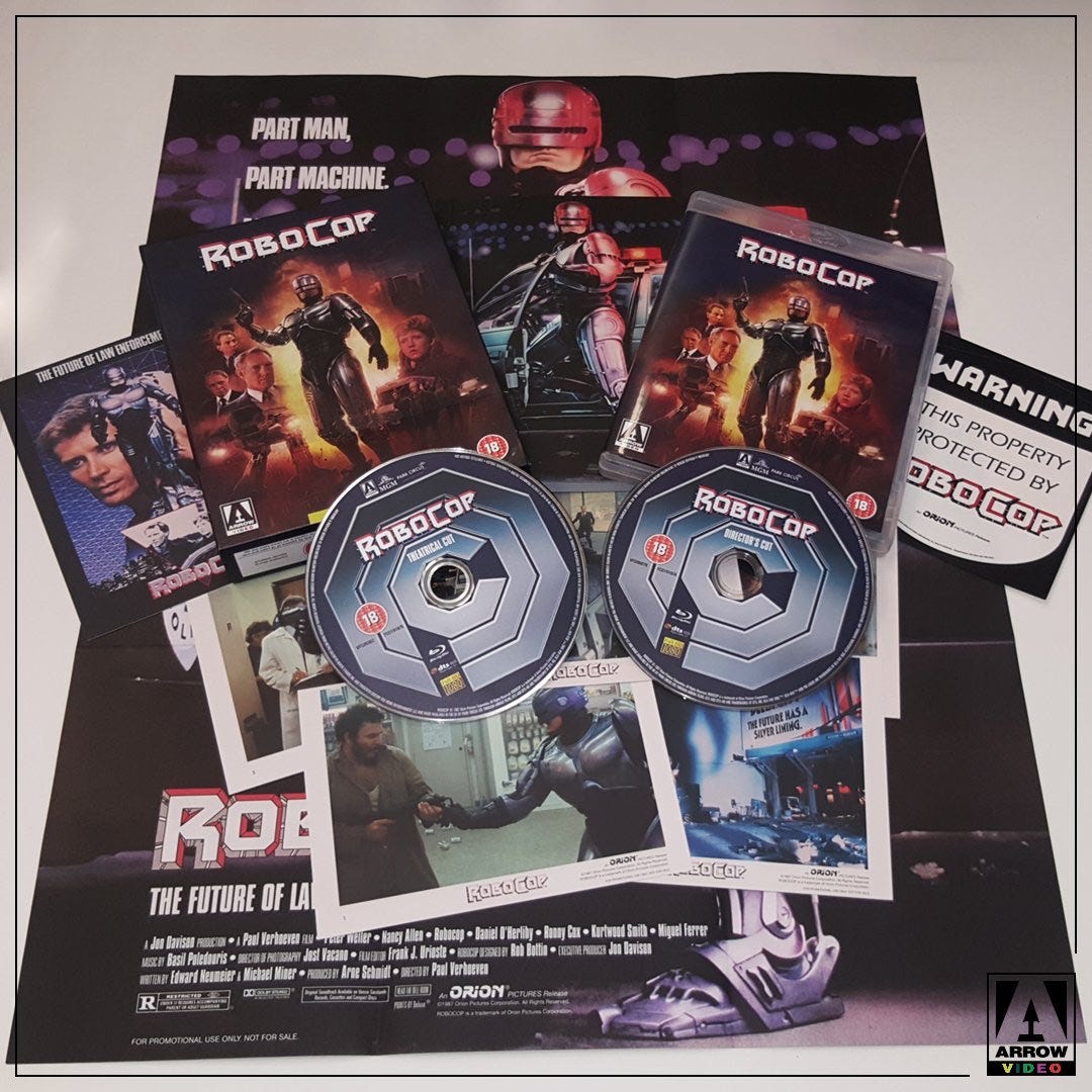 Arrow Heads Vol. 74: ROBOCOP Gets a Blu-ray Upgrade | by Jon Partridge |  Cinapse