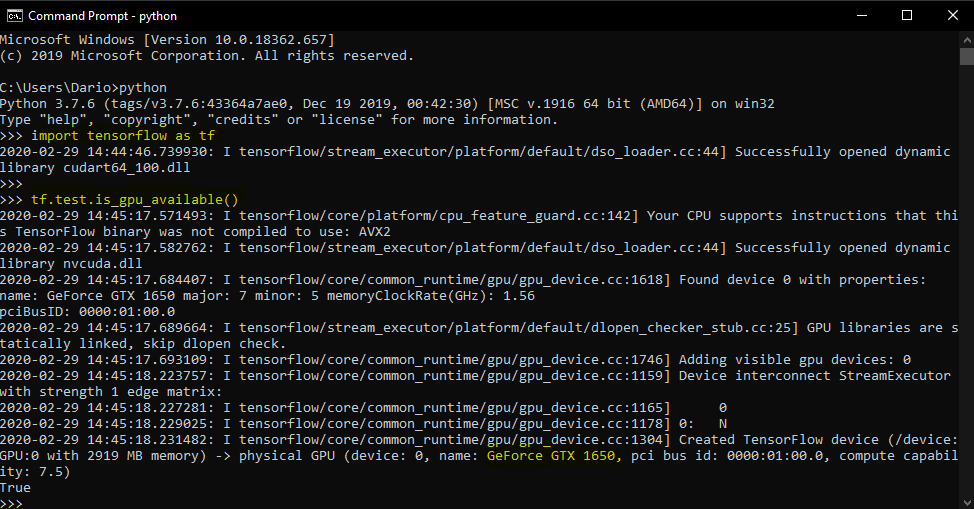 An Utterly Simple Guide on Installing Tensorflow-GPU 2.0 on Windows 10 | by  Dario Radečić | Towards Data Science